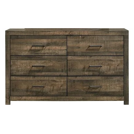 Contemporary 6-Drawer Dresser